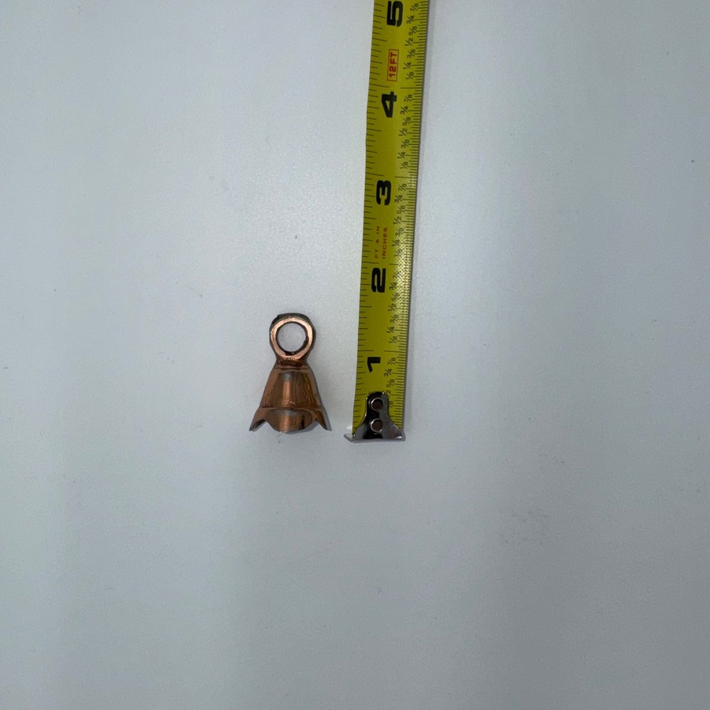 Small Metal Bell Charm Pendant with Loop for Jewelry Making Crafts - Picture 5 of 5